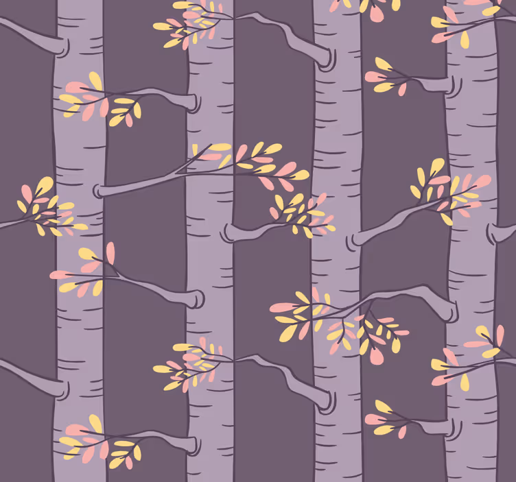 Metsätapetti pohjoismaisilla puilla - Tenstickers