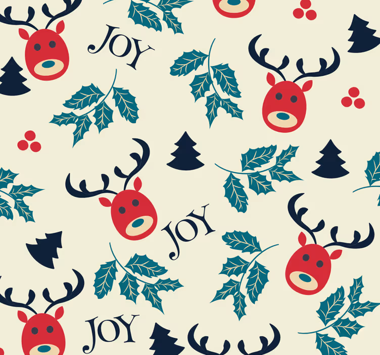 Ihana joy ja porot olohuone tapetit - Tenstickers