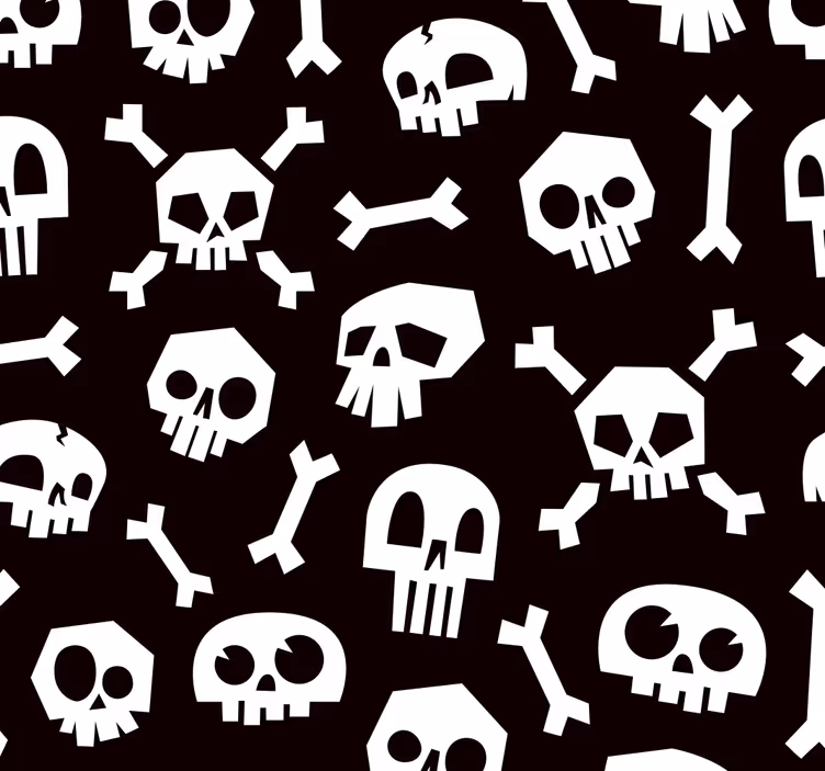 Halloween luuranko tapetti - Tenstickers