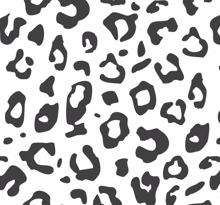 Musta leopardi eläintapetti - Tenstickers
