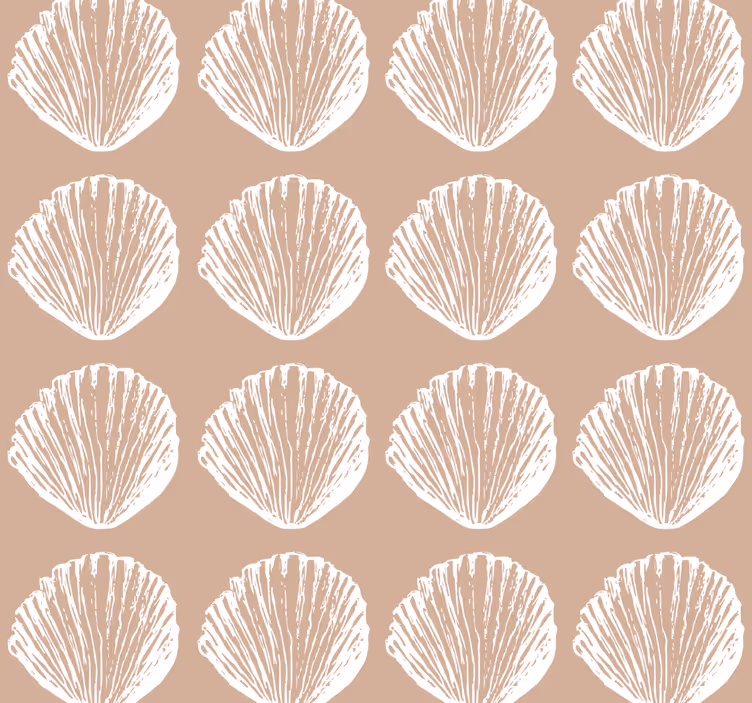Kuori kuvio beige tapetti - Tenstickers