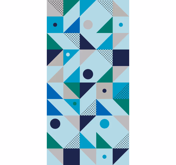 Geometristen muotojen fuusio geometrinen tapetti - Tenstickers