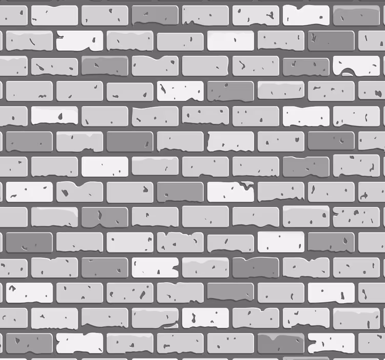 Tiilet betonia tiilitapetit - Tenstickers