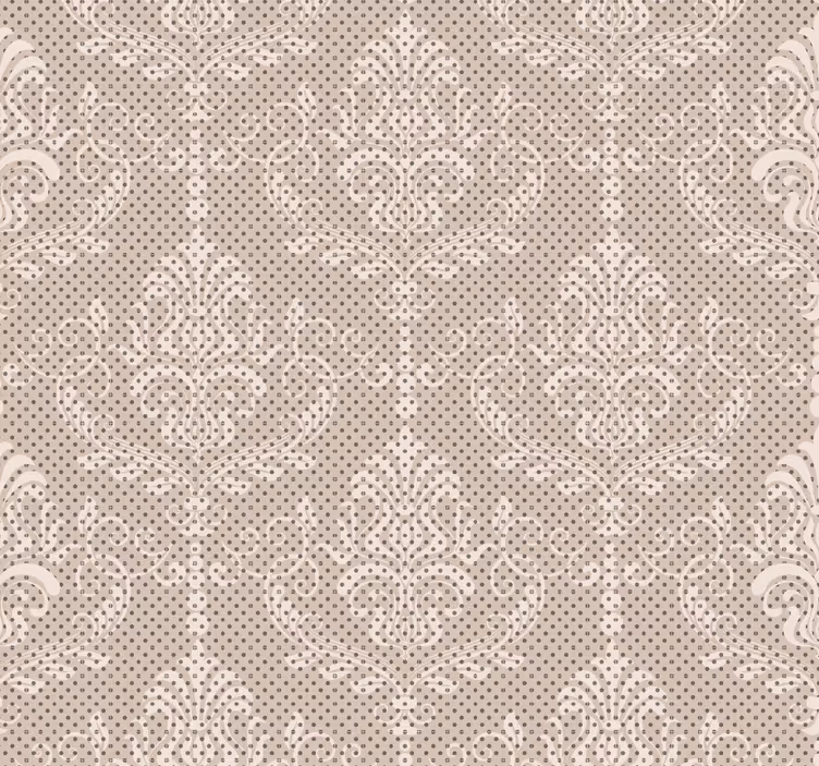 Kukka vintage koristeellinen tapetti - Tenstickers