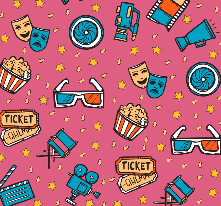 Elokuvallinen eloisuus joulutapetti - Tenstickers