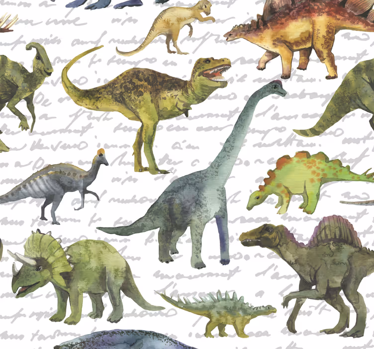 Realistiset dinosaurukset lastenhuoneen tapetti - Tenstickers