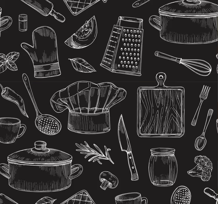 Tyylikkäät ruokailuvälineet modernit tapetit - Tenstickers