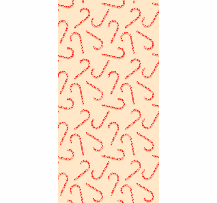 Karkkikeppipyörteitä joulutapetti - Tenstickers