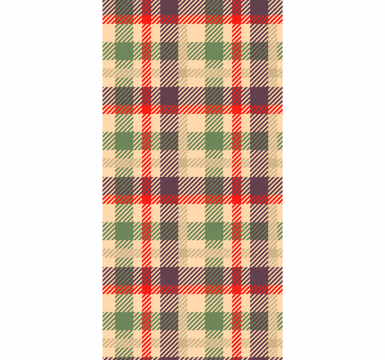 Tartaaninen ruudullinen kuvio ornamentti tapetti - Tenstickers