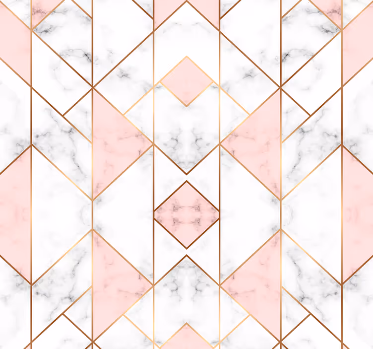 Geometrista marmoria eleganssia geometrinen tapetti - Tenstickers