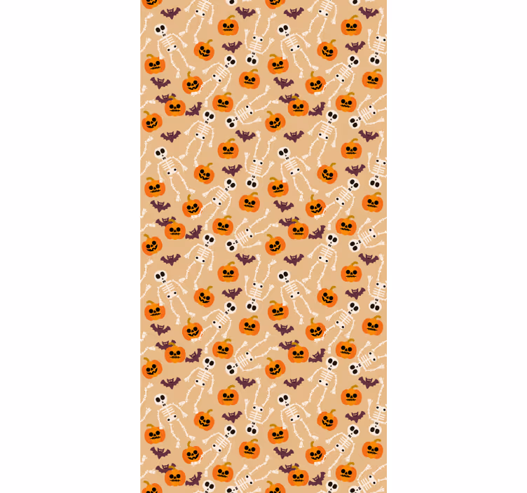 Pelottava halloween-kuvio halloween tapetti - Tenstickers