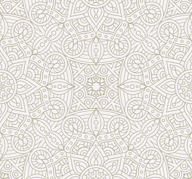 Geometriset mandalat ornamentti tapetti - Tenstickers