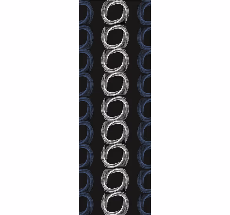 Ympyrän kuvioita abstrakti tapetti - Tenstickers