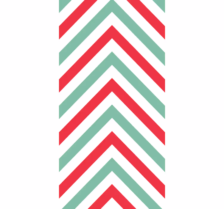 Chevron-siksak-kuvio geometrinen tapetti - Tenstickers