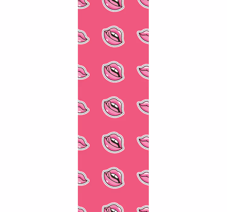 Huulten kuviointi taide tapetti - Tenstickers