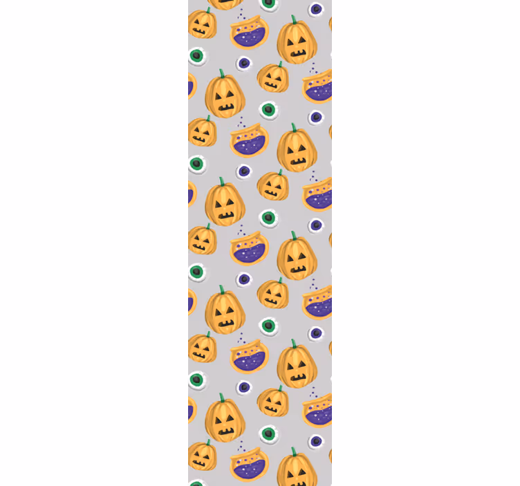 Kurpitsa kuvio halloween tapetti - Tenstickers