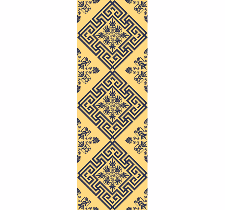 Geometrinen laatta laatta tapetti - Tenstickers