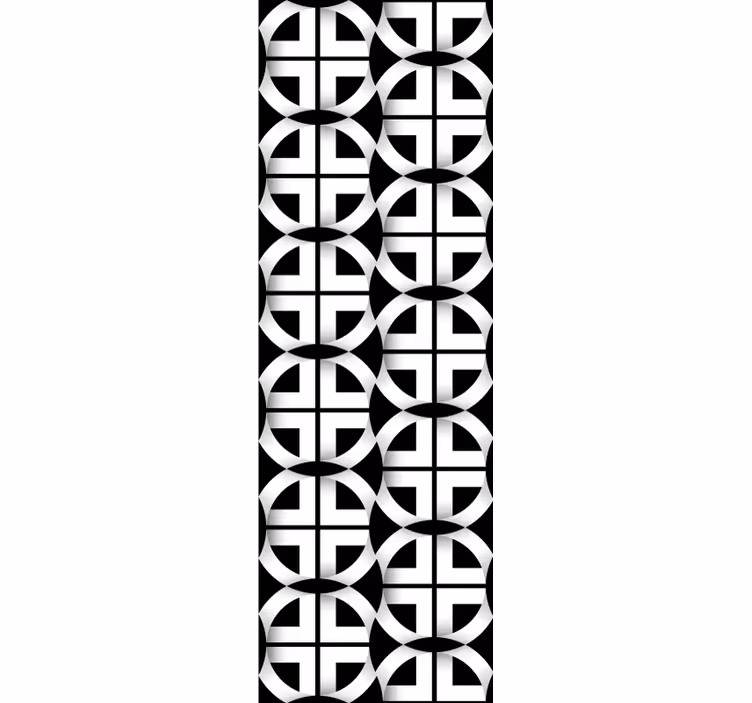 Geometrinen ympyräverkko geometrinen tapetti - Tenstickers