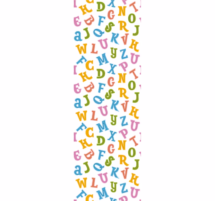 Aakkoset hauskaa teksti tapetti - Tenstickers