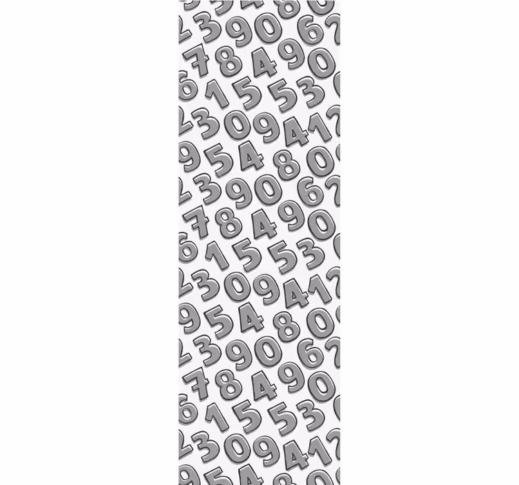 Numerojärjestys tekstitapetti - Tenstickers