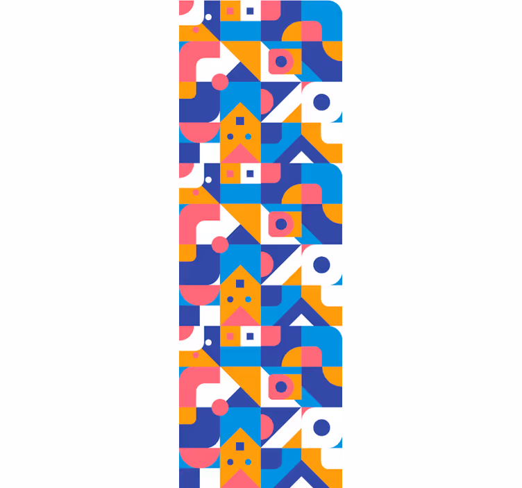 Geometrinen abstraktio geometrinen tapetti - Tenstickers