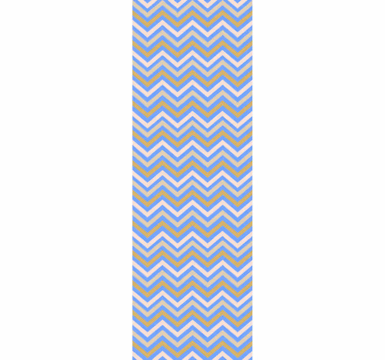 Chevron-kuvioita geometrinen tapetti - Tenstickers
