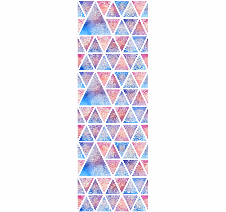 Geometrinen kolmiotaulukko geometrinen tapetti - Tenstickers