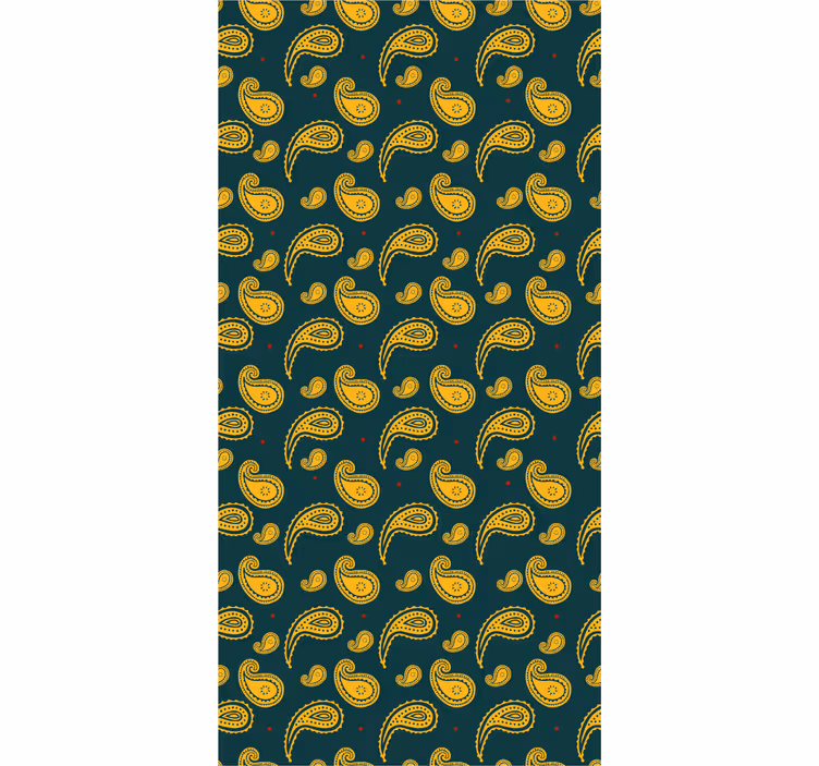 Paisley-aiheinen suunnittelu ornamentti tapetti - Tenstickers