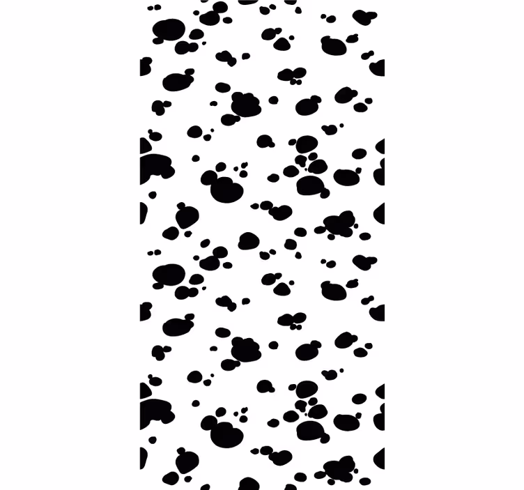 Tassunjälkikuvio koira tapetti - Tenstickers