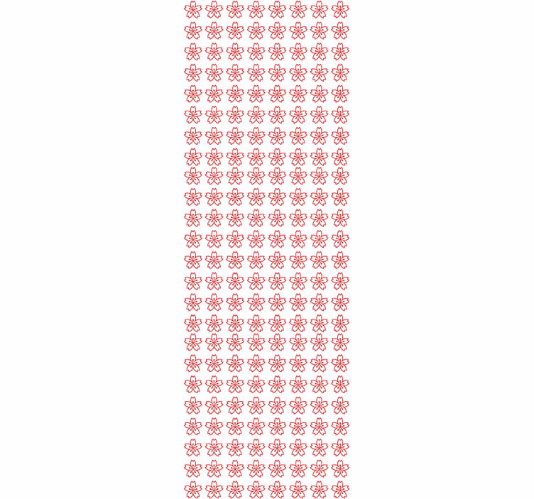 Kukkainen symmetria kukkatapetti - Tenstickers