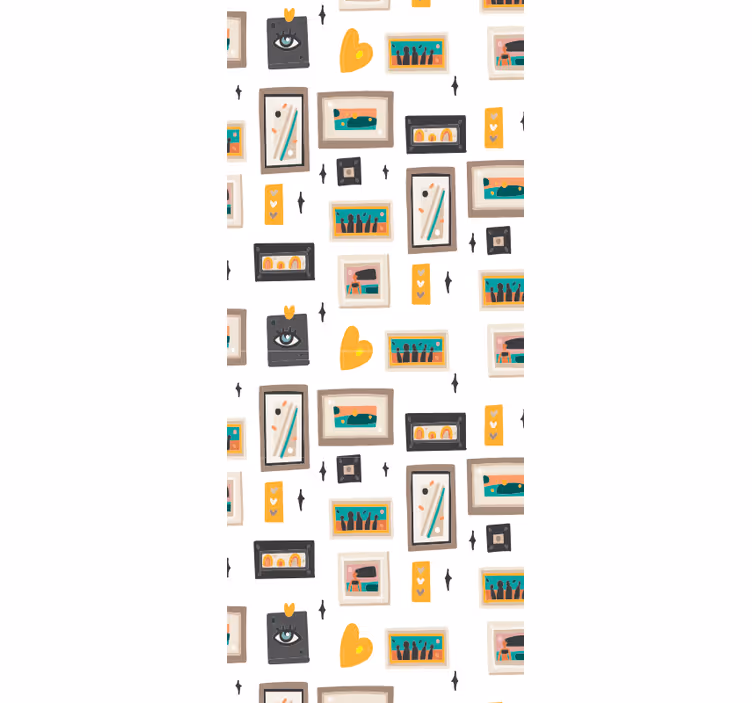 Retro-toimistomotiivit teollinen tapetti - Tenstickers