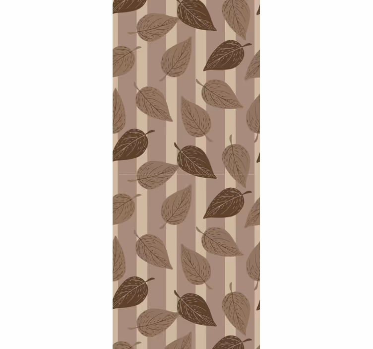 Feuilles ruskea taide tapetti - Tenstickers