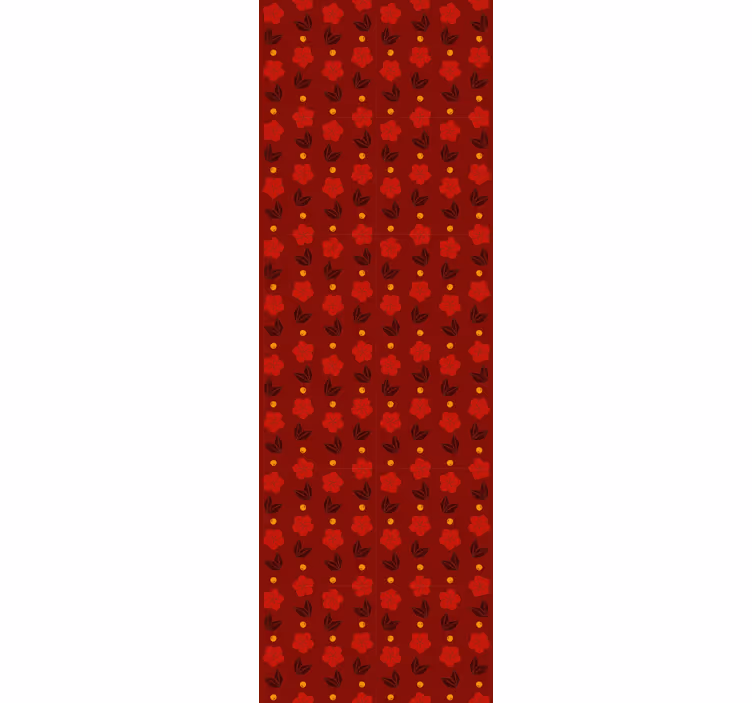 Punaisia polka kuvioita ympyrät tapetti - Tenstickers