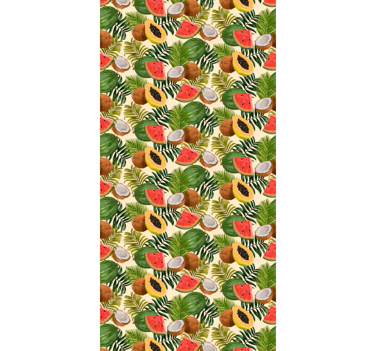Trooppiset hedelmät wc tapetti - Tenstickers