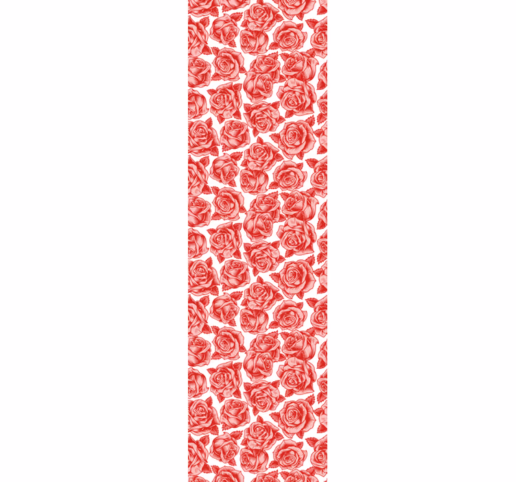 Ruusukuvioinen eleganssi kukkatapetti - Tenstickers