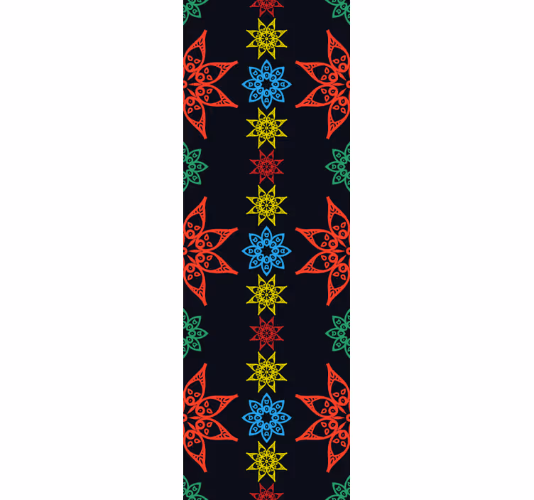 Kukkakoristeita ornamentti tapetti - Tenstickers