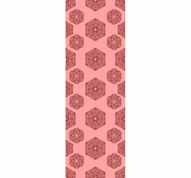 Koristeelliset kuusikulmiot ornamentti tapetti - Tenstickers