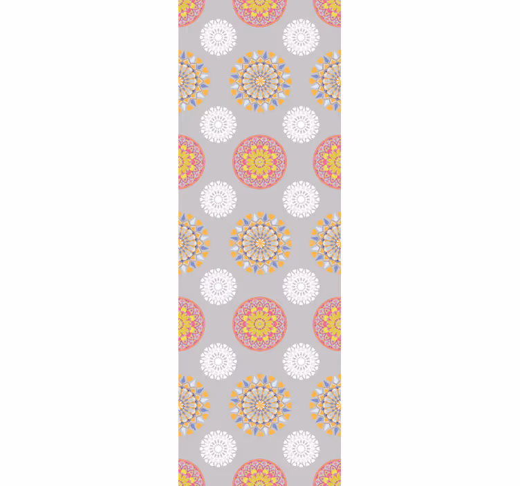 Geometriset medaljongit olohuone tapetti - Tenstickers