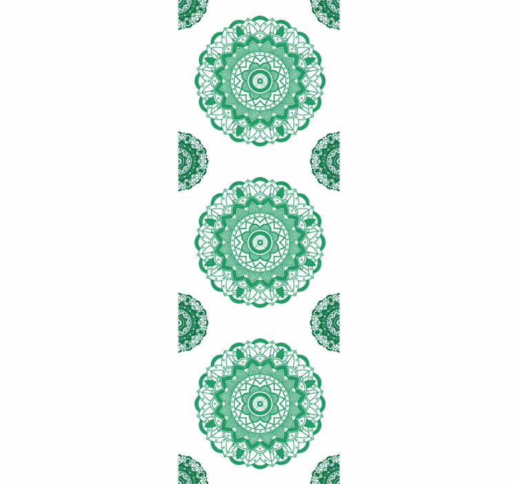 Mandala-aiheinen suunnittelu työhuoneen tapetti - Tenstickers