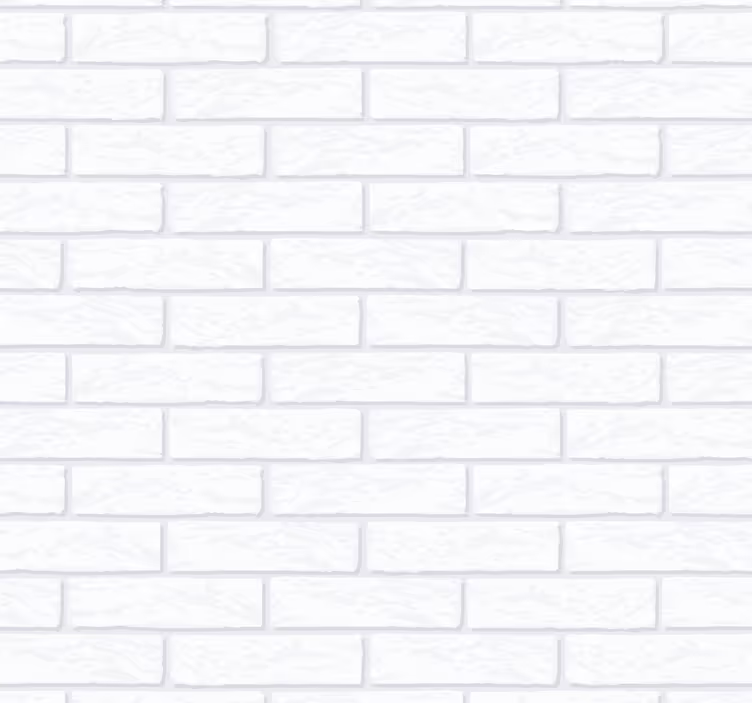 Valkoinen tiili kuvio tiilitapetit - Tenstickers