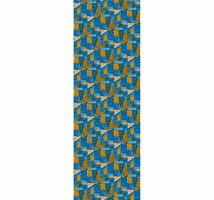 Geometrinen lomittelu geometrinen tapetti - Tenstickers