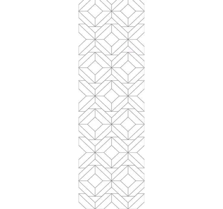 Kuutiomainen kuvio geometrinen tapetti - Tenstickers