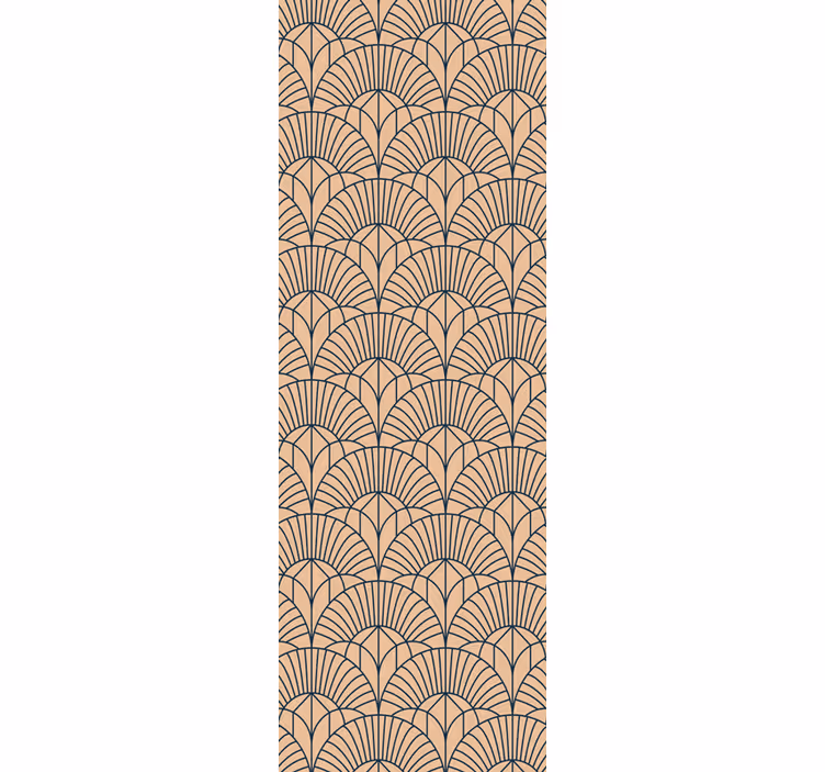 Geometrinen viuhkakuvio geometrinen tapetti - Tenstickers
