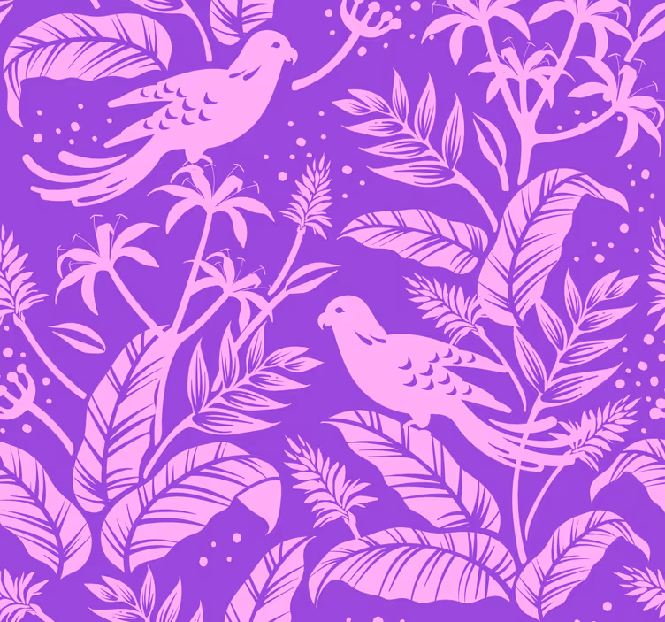 Violetit linnut eläimen tapetti - Tenstickers