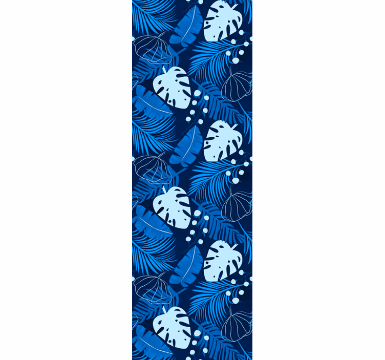 Trooppinen monstera design lehti tapetti - Tenstickers