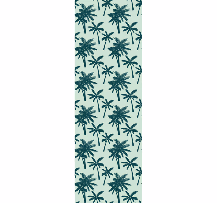 Palmu vihreä salvia puu tapetti - Tenstickers