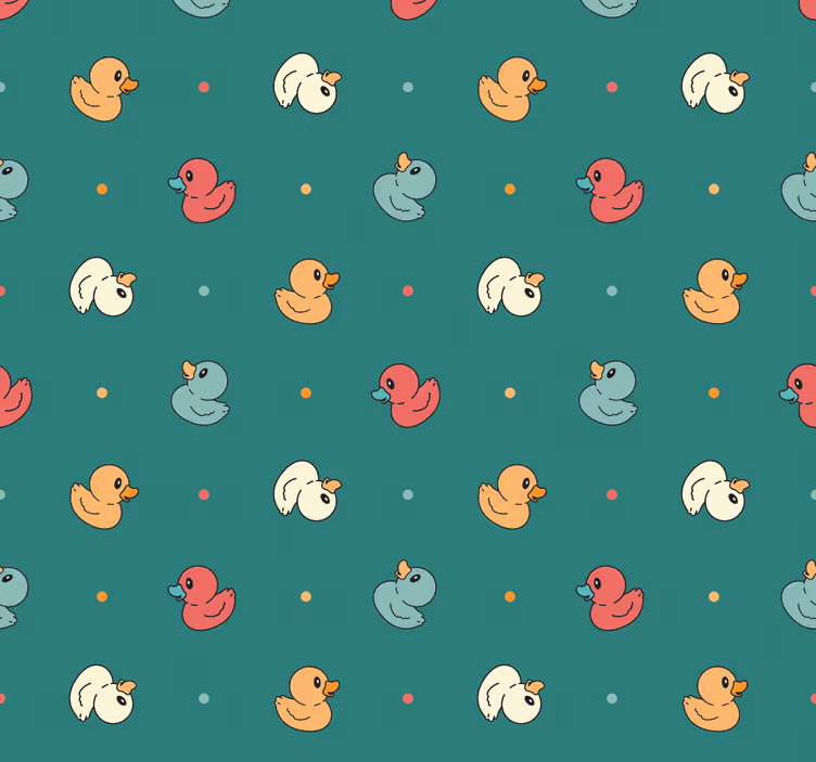 Kumi ankkakuvio wc tapetti - Tenstickers