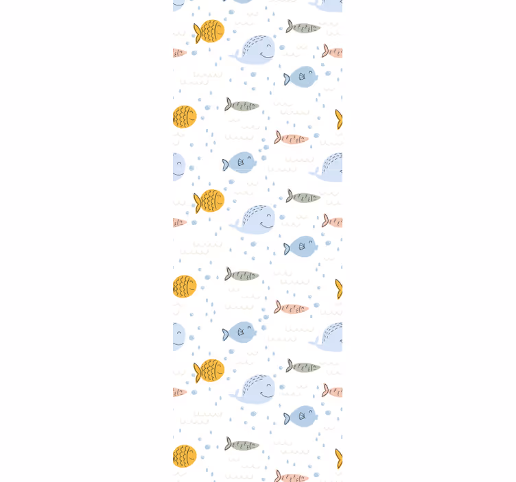 Vesi-aihe kalastus tapetti - Tenstickers