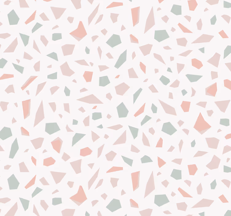 Terrazzo-inspiraatiota geometrinen tapetti - Tenstickers