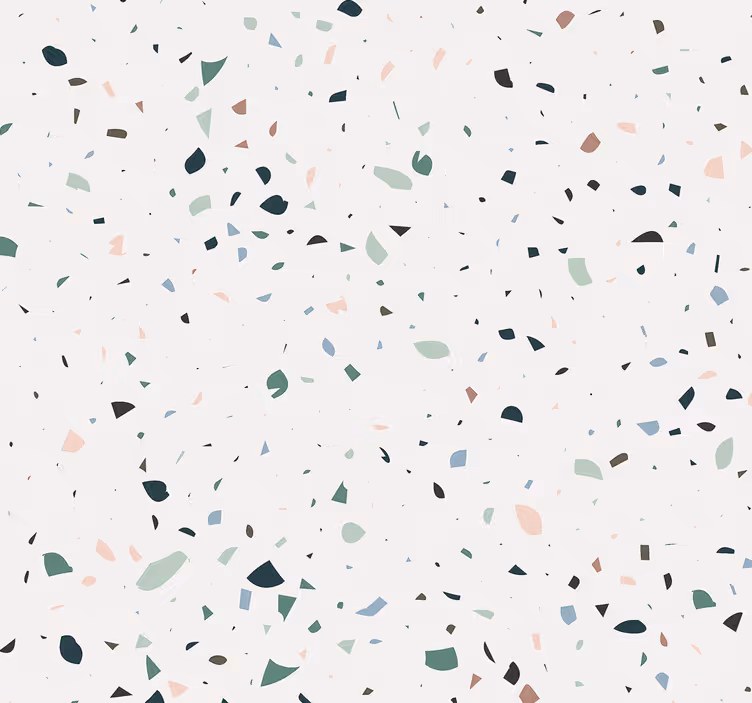 Valkoinen terrazo kiviseinä tapetti - Tenstickers